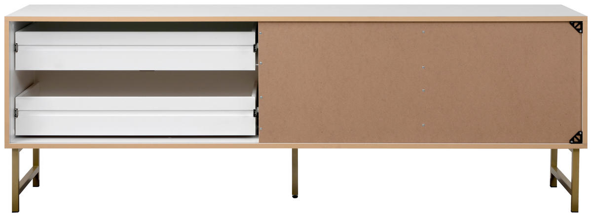 LOWBOARD  in 179/61/41 cm  - Goldfarben/Weiß, Design, Holzwerkstoff/Kunststoff (179/61/41cm) - MID.YOU