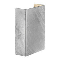 WANDLEUCHTE Fold 14.9/5/10.6 cm  - Zinkfarben, Design, Metall (14.9/5/10.6cm) - Nordlux