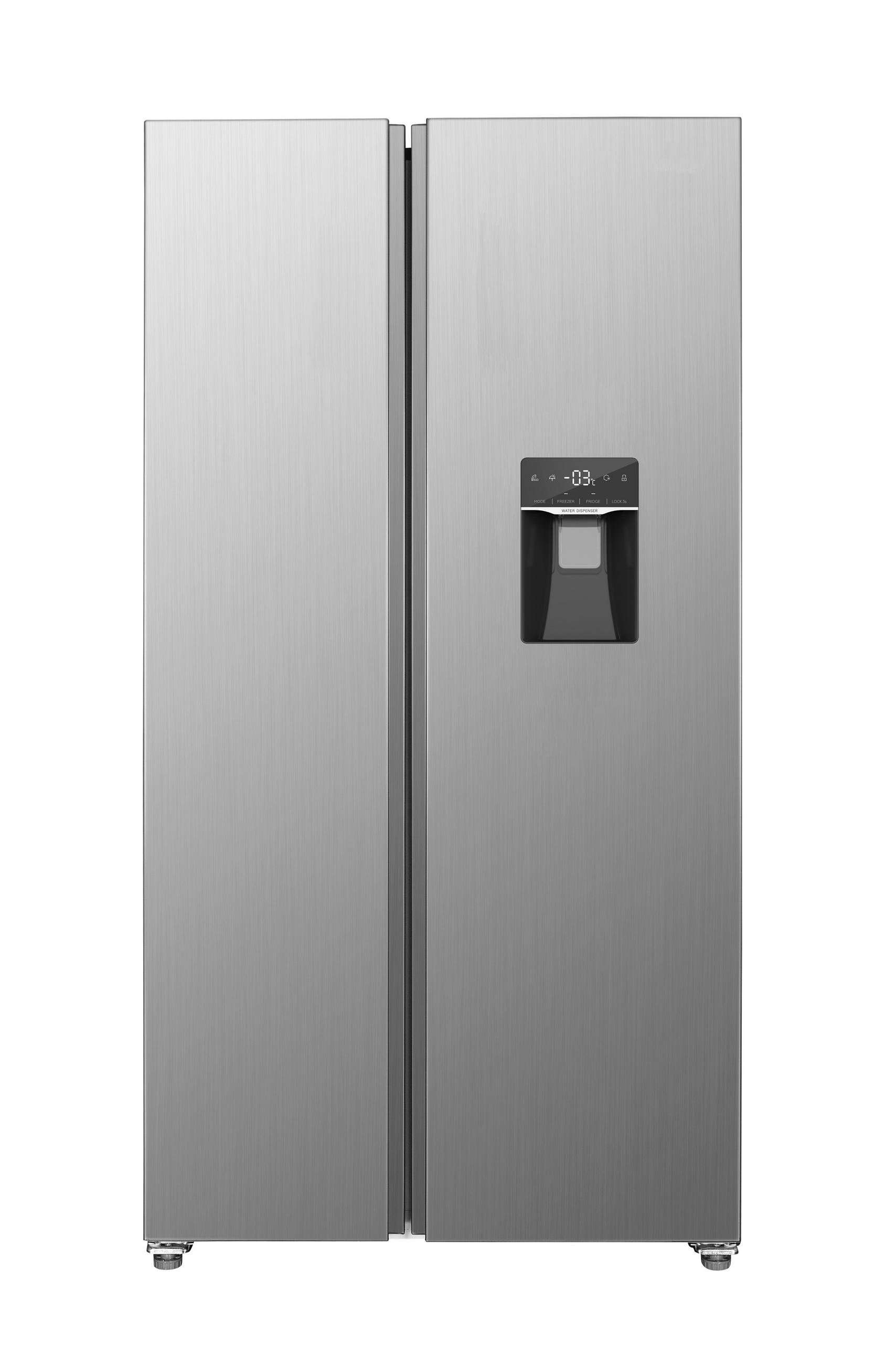 SIDE-BY-SIDE 91/177/59 cm SBS 4400  - Silberfarben, Metall (91/177/59cm) - Nabo