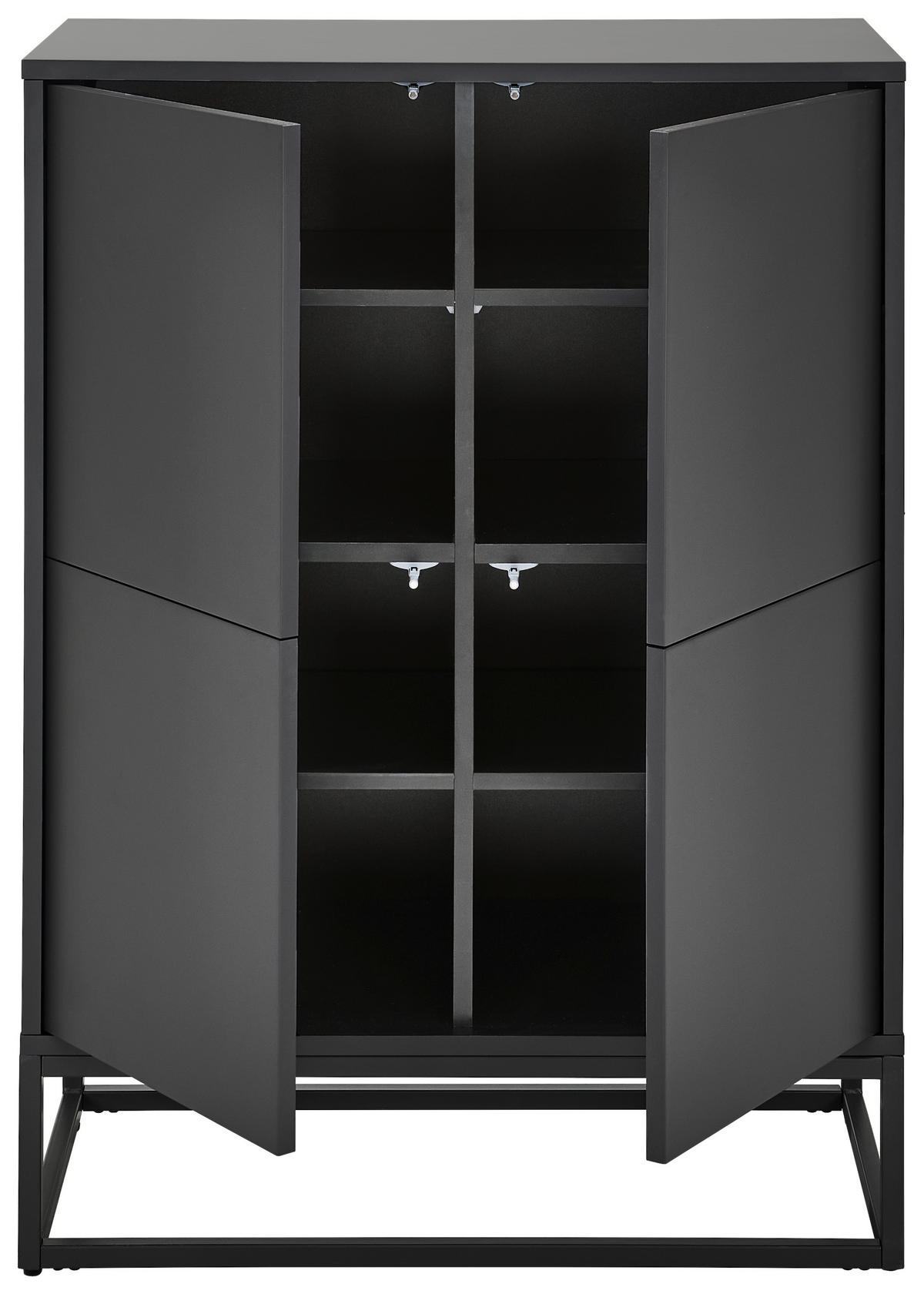 SIDEBOARD Libreville 80/110/40 cm  - Grau, Design, Holzwerkstoff/Metall (80/110/40cm) - MID.YOU