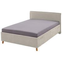 POLSTERBETT Lattenrost, Bettkasten 140/200 cm  in Beige  - Eichefarben/Birkefarben, KONVENTIONELL, Holz/Textil (140/200cm) - Stylife
