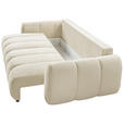 SCHLAFSOFA Webstoff Creme  - Creme/Schwarz, KONVENTIONELL, Kunststoff/Textil (262/93/117cm) - Carryhome