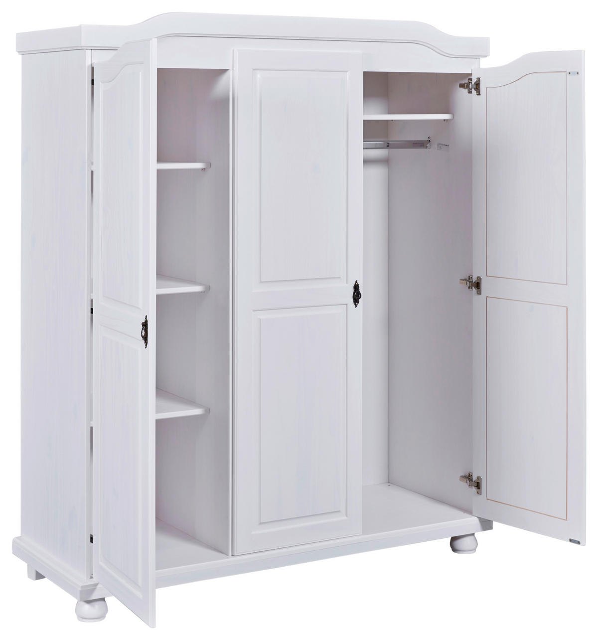 DREHTÜRENSCHRANK  in Weiß  - Weiß, LIFESTYLE, Holz/Holzwerkstoff (150/180/56cm) - MID.YOU