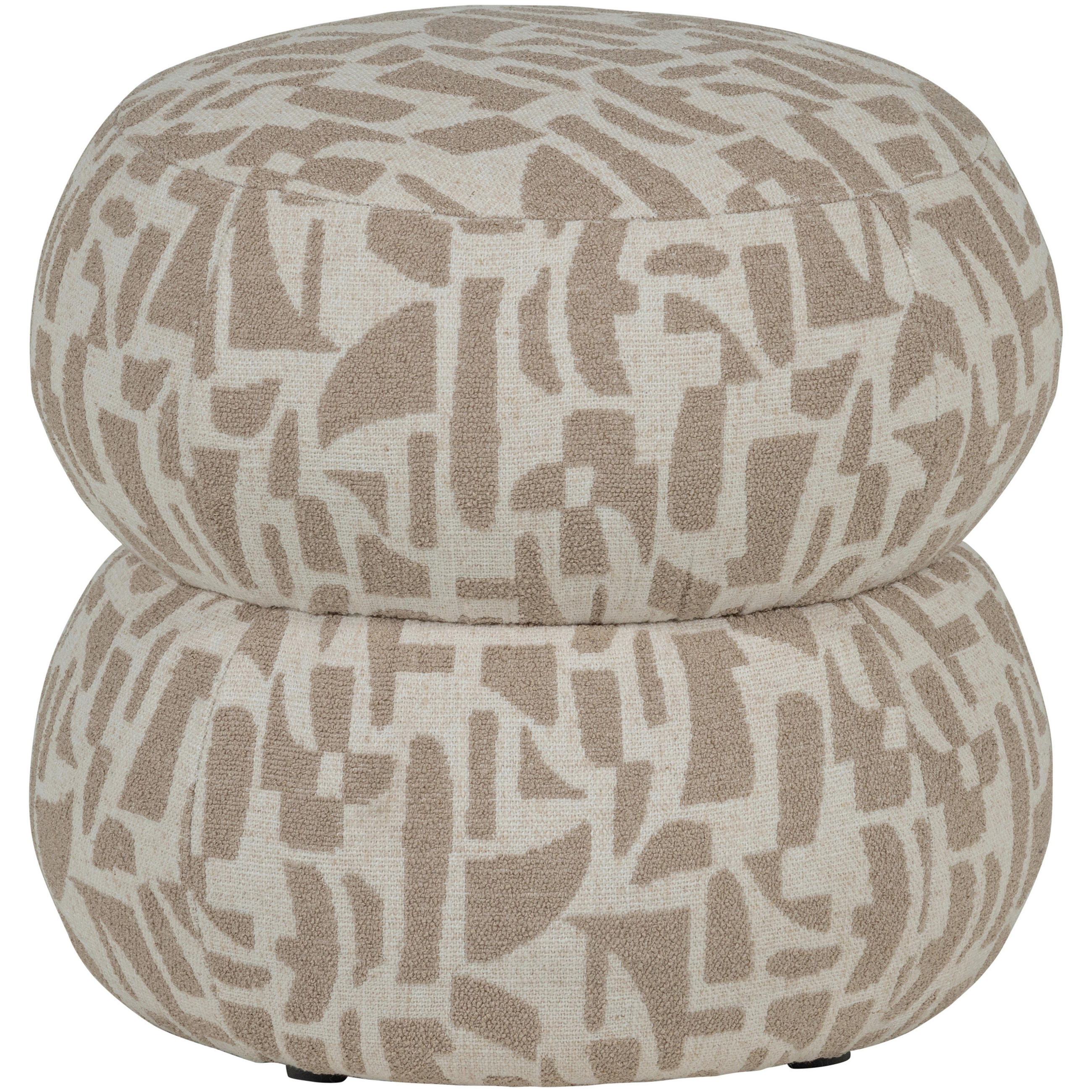 POUF in Sandfarben Textil  - Sandfarben, Design, Textil (43/40/43cm) - Livetastic