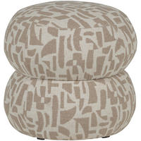 POUF in Sandfarben Textil  - Sandfarben, Design, Textil (43/40/43cm) - Livetastic