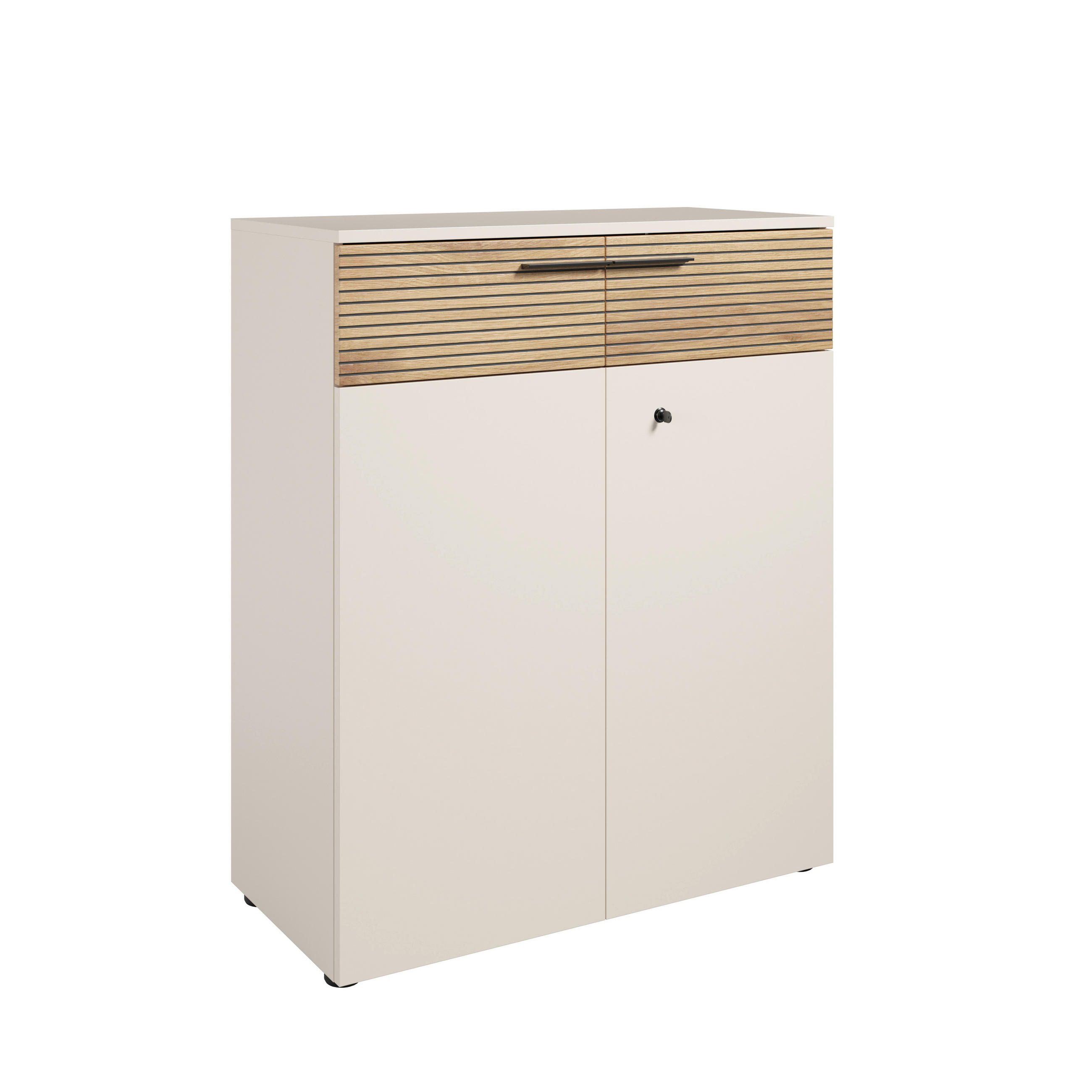 KOMMODE Florida, 89,8/110/43 cm,  - Kaschmir/Eichefarben, MODERN, Holzwerkstoff/Kunststoff (89,8/110/43cm) - Novel