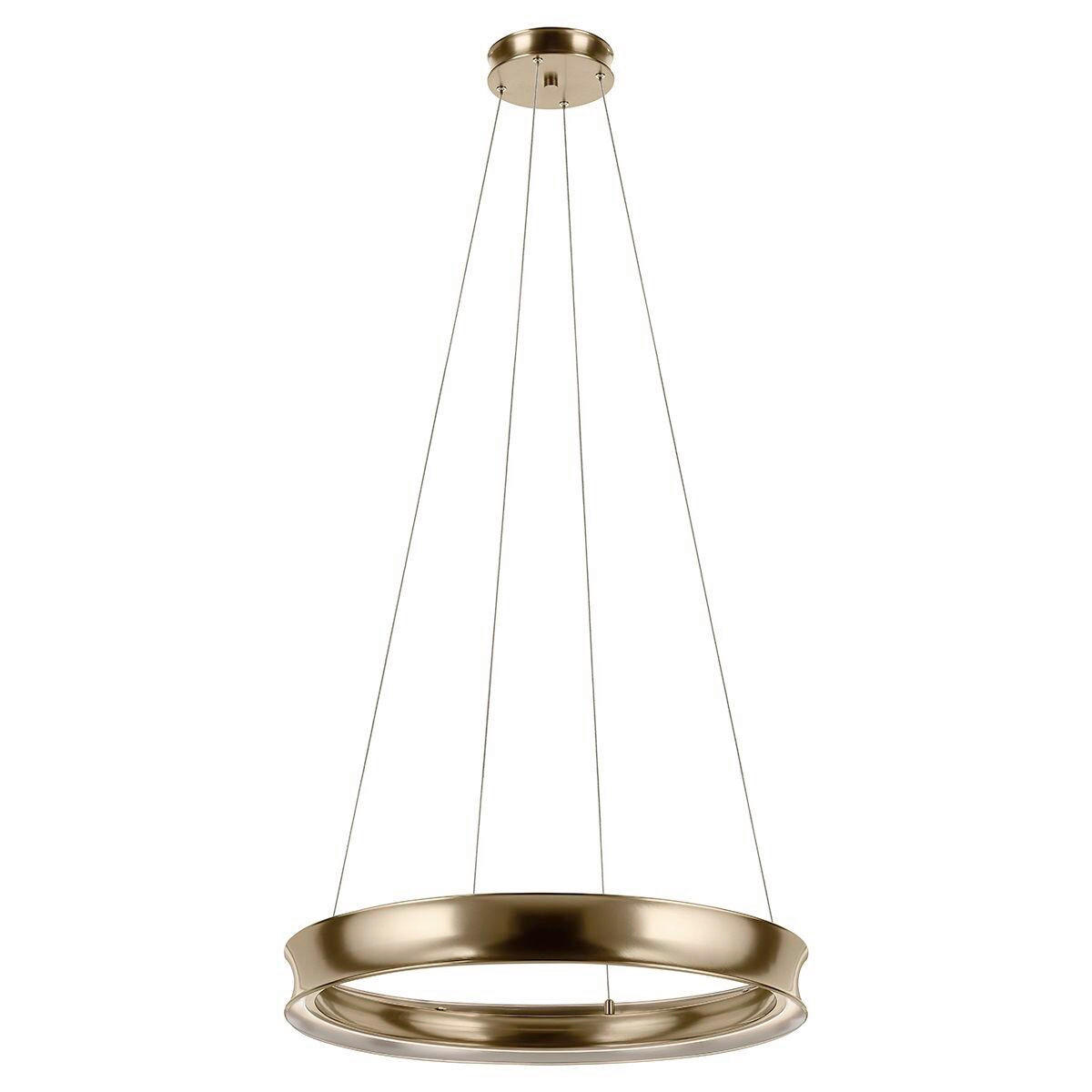 LED-HÄNGELEUCHTE Kichler 95/74,8 cm  - Champagner, Design, Metall (95/74,8cm) - Elstead Lighting