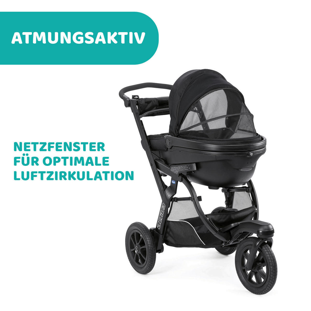 LIEGEWANNE ACTIV3  - Schwarz, Basics (65/45/90cm) - Chicco