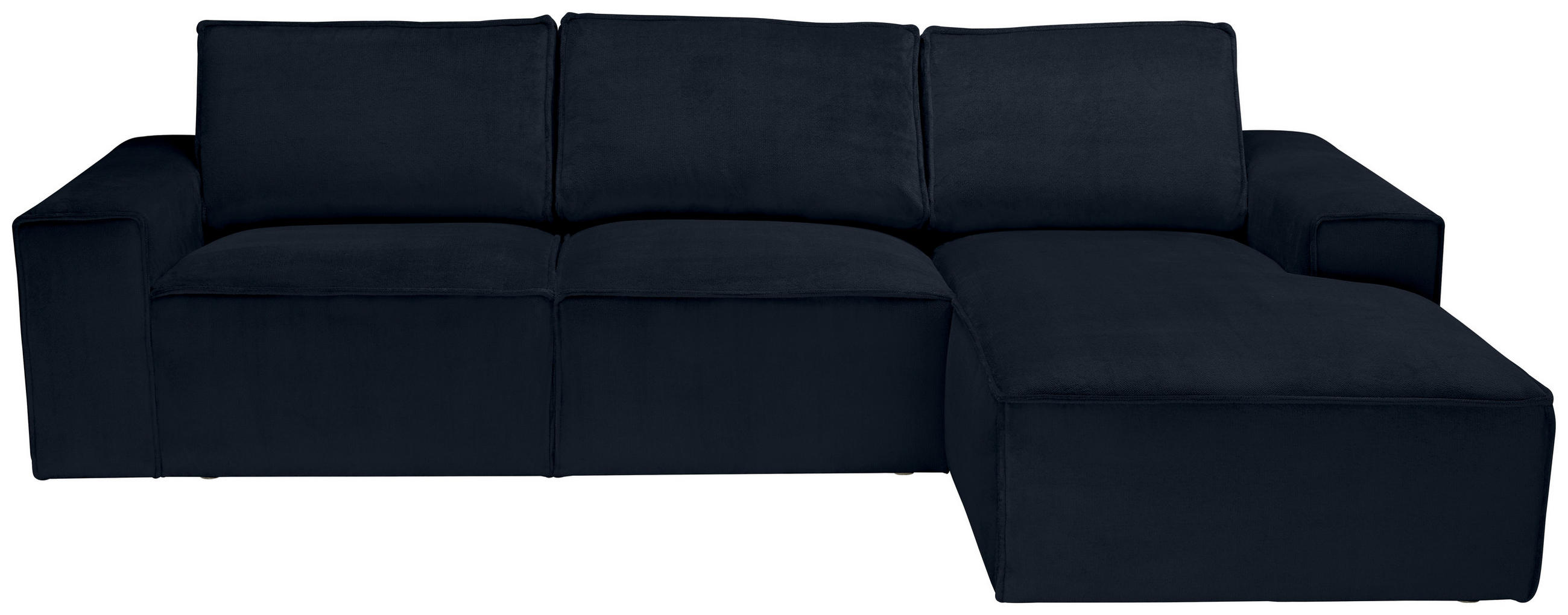ECKSOFA Anthrazit Chenille - Anthrazit/Schwarz, KONVENTIONELL, Kunststoff/Textil (272/168cm) - Carryhome