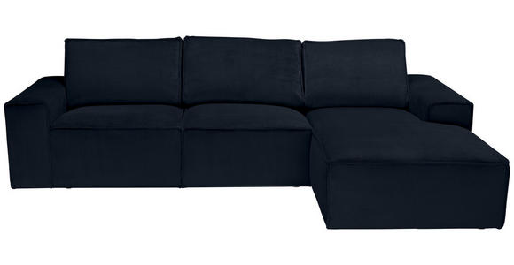 ECKSOFA Anthrazit Chenille - Anthrazit/Schwarz, KONVENTIONELL, Kunststoff/Textil (272/168cm) - Carryhome