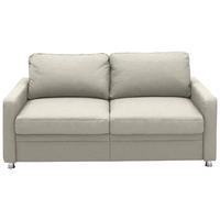 SCHLAFSOFA  in Chenille Naturfarben  - Chromfarben/Naturfarben, KONVENTIONELL, Textil/Metall (186/90/100cm) - Beldomo Style