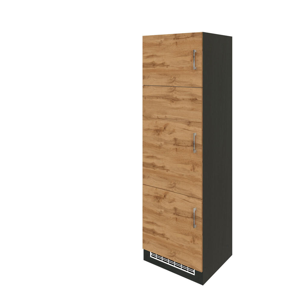 Geräteumbauschrank Kühlschrankumbau B:60 cm Eiche