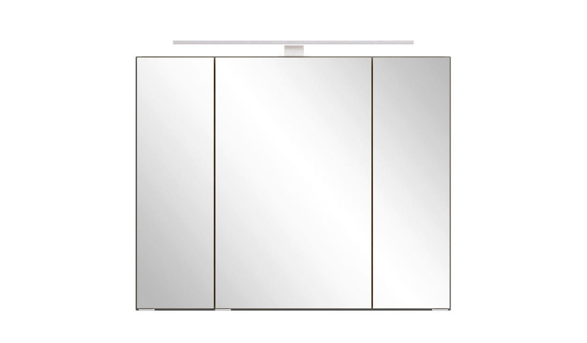 BADEZIMMER 2-teilig  in  - Wildeiche/Edelstahlfarben, Trend, Glas/Holzwerkstoff (80/200/47cm) - Held
