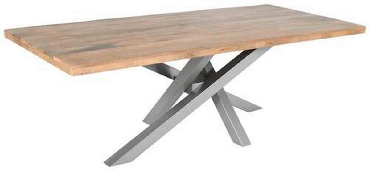 TISCHGESTELL Silberfarben  - Silberfarben, MODERN, Metall (160/70/72cm) - Boxxx