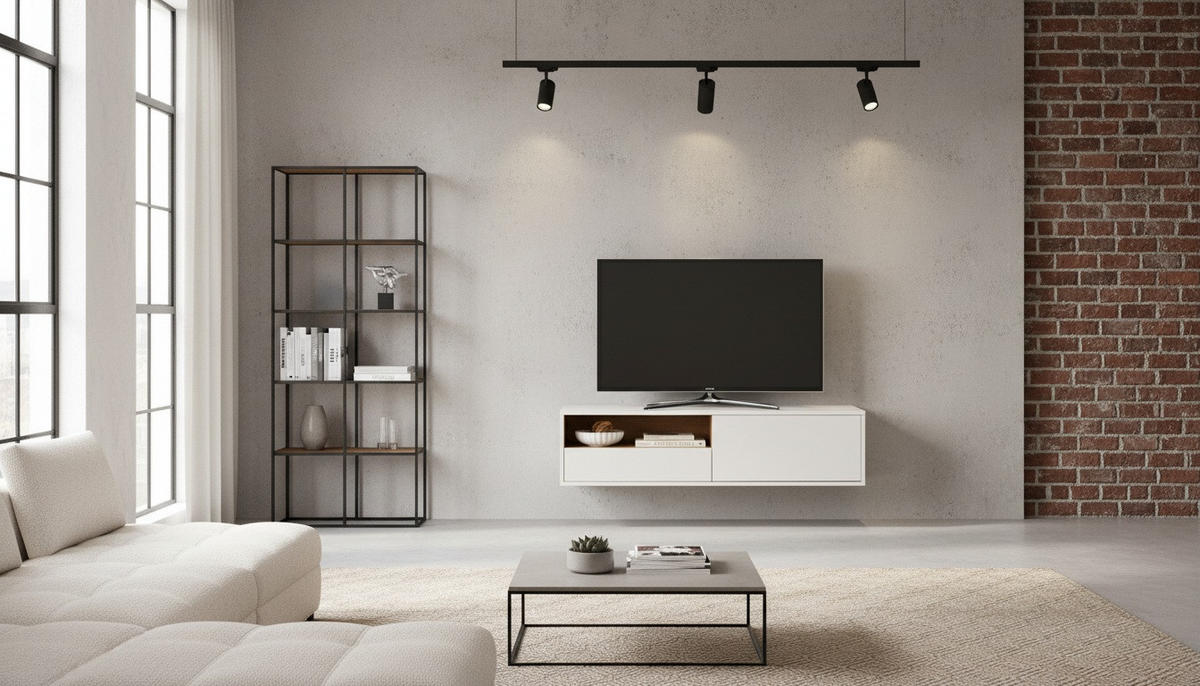 TV-SZEKRÉNY 120/30/40 cm  - tölgyfa színű/fehér, Design, faalapú anyag (120/30/40cm) - Xora
