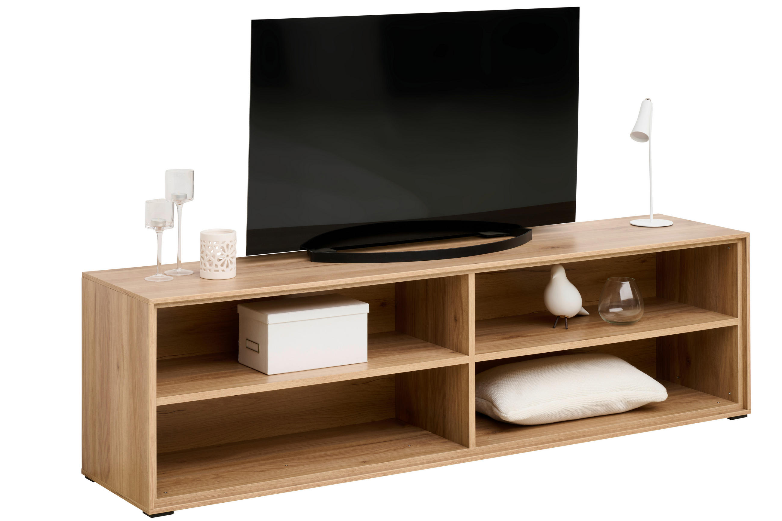 TV-ELEMENT Eichefarben  179,1/52/40 cm  - Eichefarben, Design, Holzwerkstoff (179,1/52/40cm) - home24