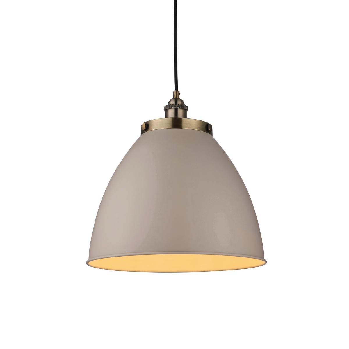 HÄNGELEUCHTE 33.5/142 cm  - Taupe/Messingfarben, Basics, Metall (33.5/142cm) - ENDON