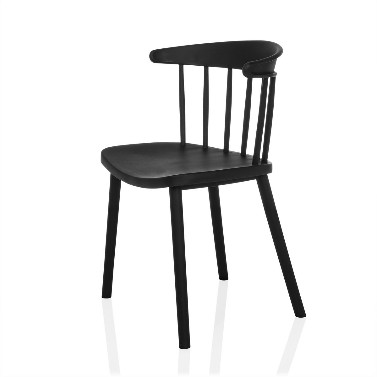 BESUCHERSTUHL  in Schwarz  - Schwarz, MODERN, Kunststoff (53/75/45cm) - MID.YOU
