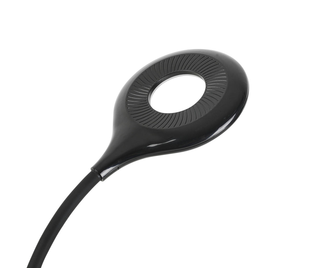 LED LAMPA SO ŠTIPCOM, dotykový stmievač, 42/11/12 cm - čierna, Basics, plast (42/11/12cm) - Boxxx