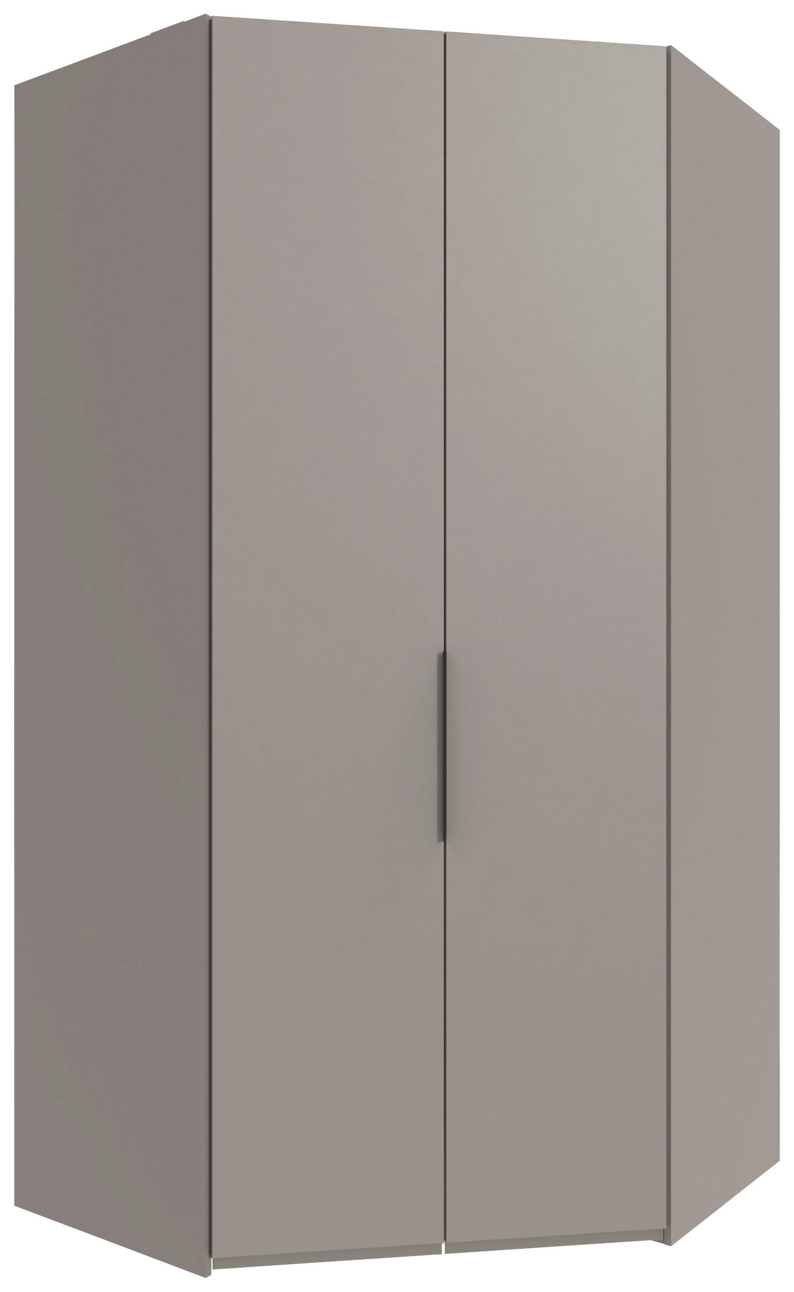 ECKSCHRANK 120/236/120 cm,  in Sahara  - Schwarz/Sahara, KONVENTIONELL, Holzwerkstoff/Metall (120/236/120cm) - Hom`in