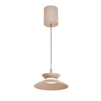 LED-HÄNGELEUCHTE Gubbio 22/150/22 cm  - Sandfarben, Design, Metall (22/150/22cm)