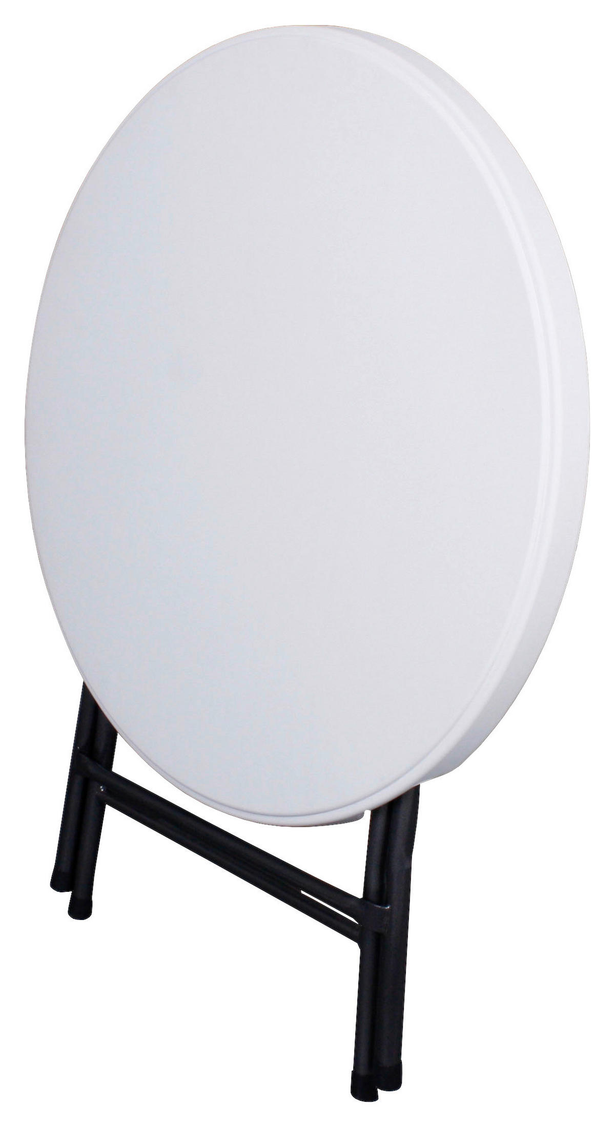 GARTENTISCH Metall, Kunststoff Schwarz, Weiß rund  - Schwarz/Weiß, Basics, Kunststoff/Metall (80/76cm) - Gardenson