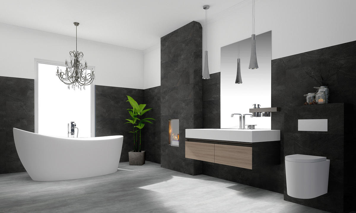 WANDPANEEL Revêt Design-Wandfliesen 12 Stück Anthrazit  - Anthrazit, MODERN, Kunststoff (60/30/0,37cm)