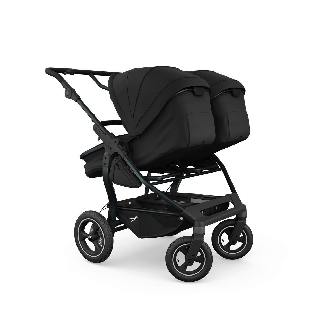 GESCHWISTERWAGEN Duo 2-in-1 Kombi  - Anthrazit/Schwarz, Basics, Textil/Metall (79/111/111cm) - TFK