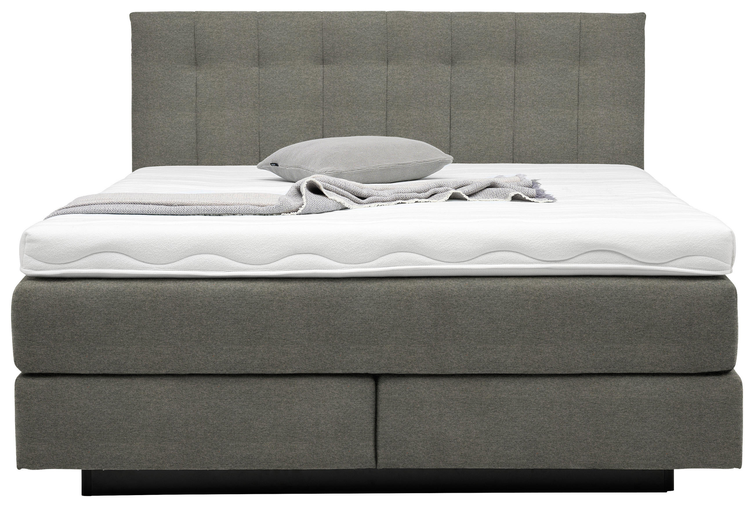 Thumbnail - Beldomo - Sleep Boxspringbett, Braun, Textil, H3 + H4, 7-Zonen, Höhe ca. 23 cm, 160x200 cm, Goldenes M, Made in EU, gepo...