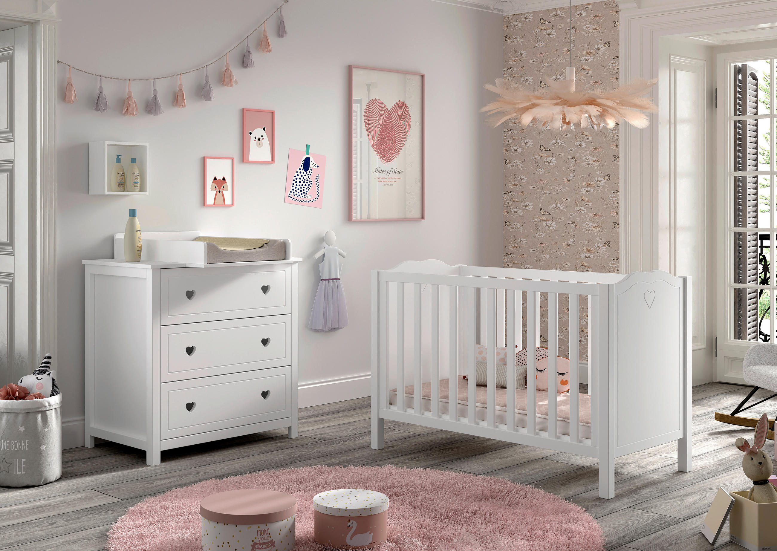 BABYZIMMER  - Weiß, MODERN, Holz/Holzwerkstoff - MID.YOU