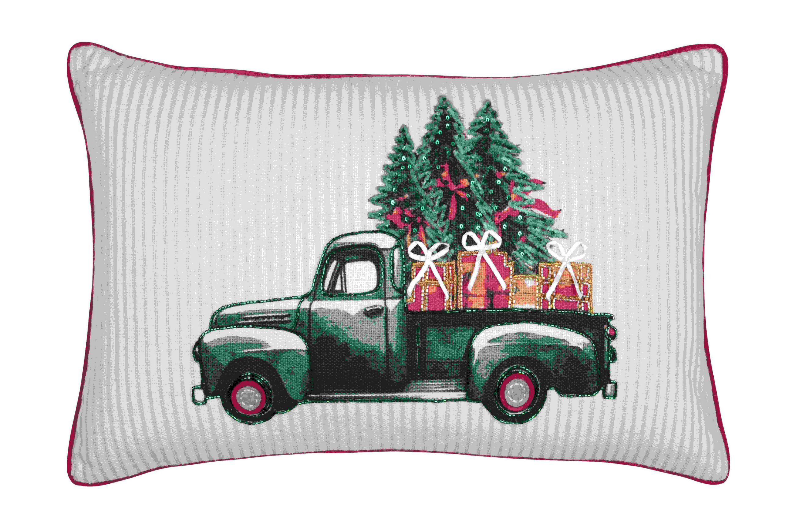 OKRASNA BLAZINA  KLAUS   35/55 cm          - rdeča/zelena, Konvencionalno, tekstil (35/55cm) - X-Mas