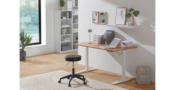 TISCHGESTELL 120-160/70/75-120 cm  - Weiß, Design, Kunststoff/Metall (120-160/70/75-120cm) - Carryhome