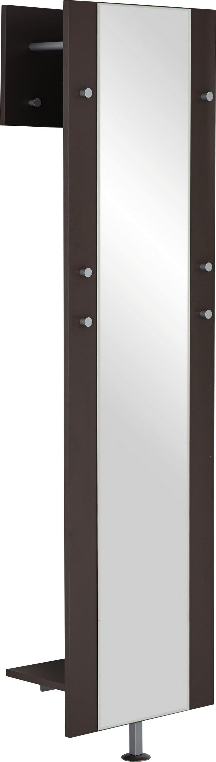 GARDEROBENPANEEL  in 49/191/30 cm  - Dunkelbraun, Design, Holzwerkstoff (49/191/30cm) - Moderano