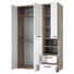 DREHTÜRENSCHRANK Naturfarben, Weiß - Anthrazit/Weiß, KONVENTIONELL, Holzwerkstoff/Kunststoff (138/201/57cm) - Carryhome DREHTÜRENSCHRANK Naturfarben, Weiß - Anthrazit/Weiß, KONVENTIONELL, Holzwerkstoff/Kunststoff (138/201/57cm) - Carryhome