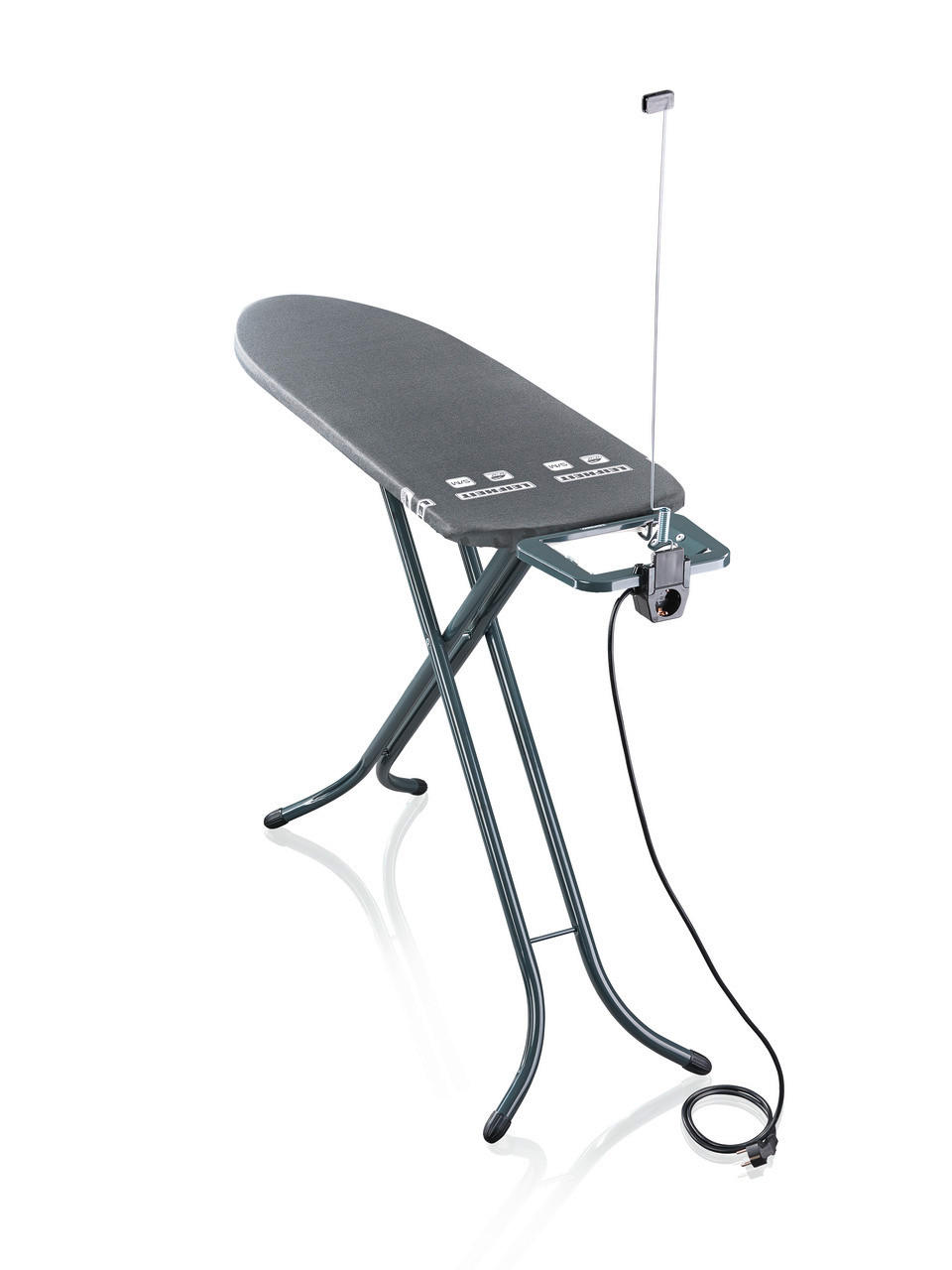 BÜGELBRETT  AIR BOARD M BLACK PLUS VDE  - Schwarz, Basics, Textil (120/38/98cm) - Leifheit