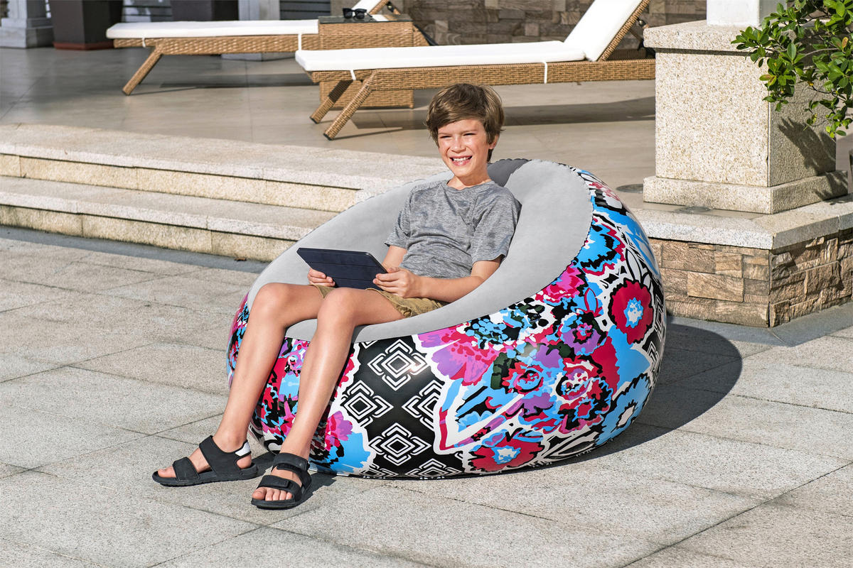 LUFTSESSEL 75111 - Multicolor, KONVENTIONELL, Kunststoff (112/112/66cm) - Bestway