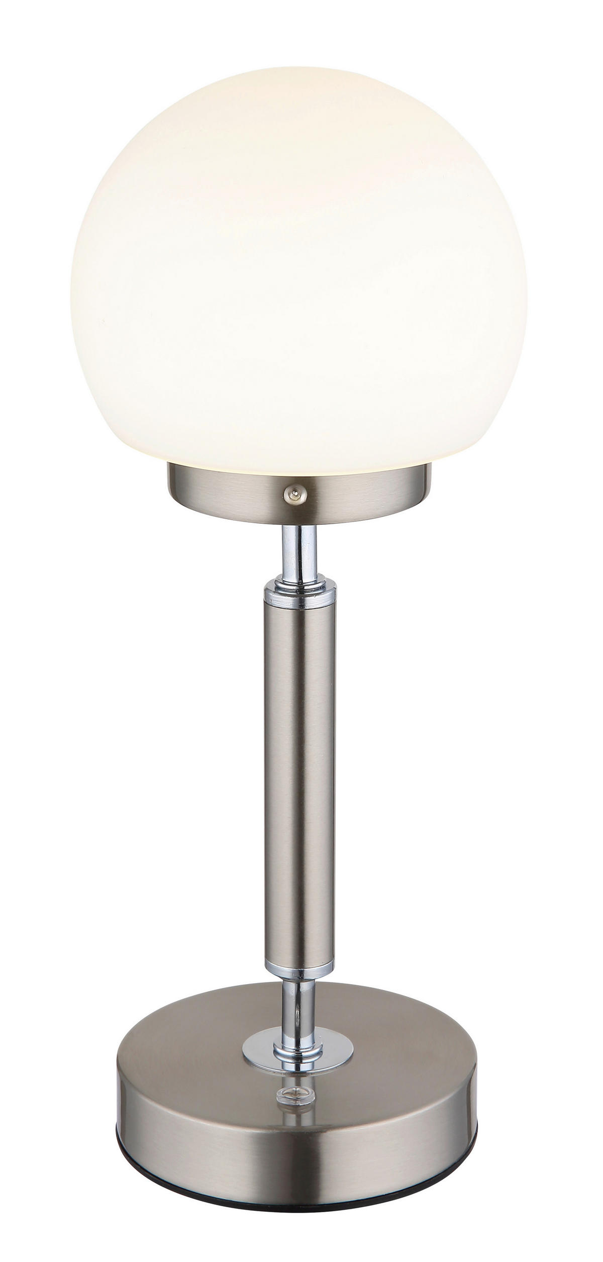 STOLNÍ LED LAMPA, dotykový stmívač, 11,5/28,5 cm  - bílá/opál, Basics, kov/plast (11,5/28,5cm) - Globo