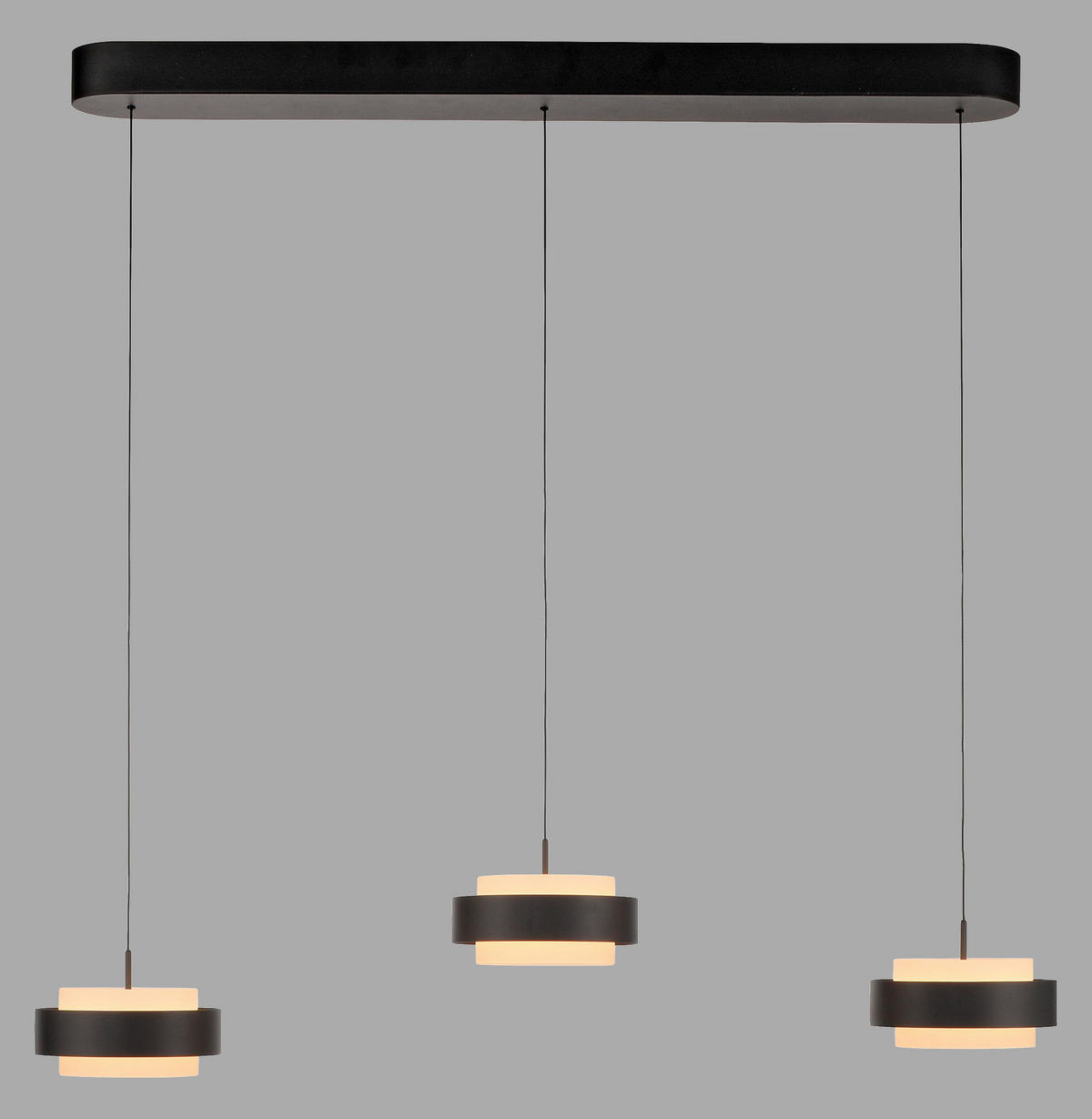 LED-PENDELLEUCHTE Elmo 96/17,5/180 cm  - Schwarz, Design, Kunststoff/Metall (96/17,5/180cm) - Schöner Wohnen