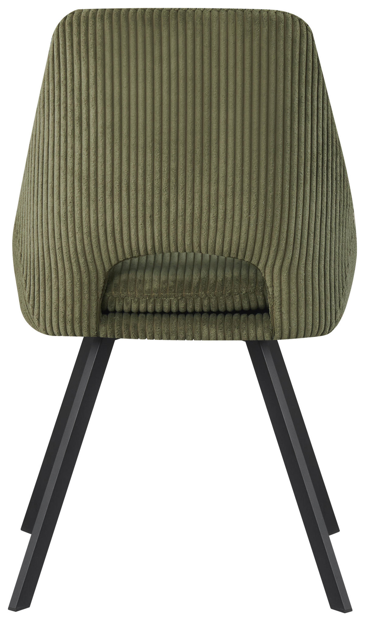 STUHL Cord Olivgrün  - Schwarz/Olivgrün, Design, Textil/Metall (48/85/56cm) - Carryhome