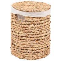 KÔŠ NA BIELIZEŇ, prírodná farba, biela - biela/prírodná farba, Basics, kov/textil (33l) - Landscape