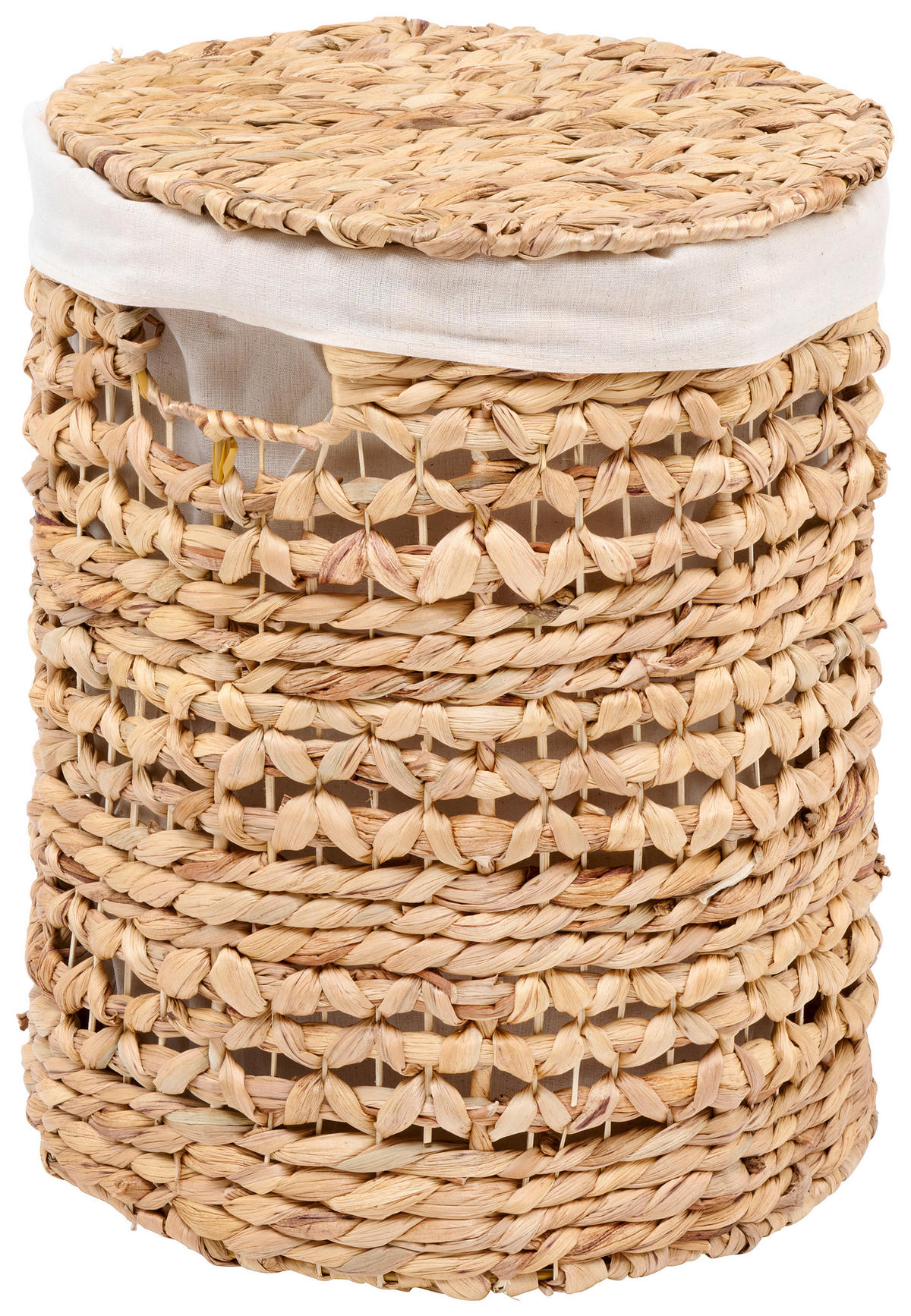 KÔŠ NA BIELIZEŇ, prírodná farba, biela - biela/prírodná farba, Basics, kov/textil (33l) - Landscape