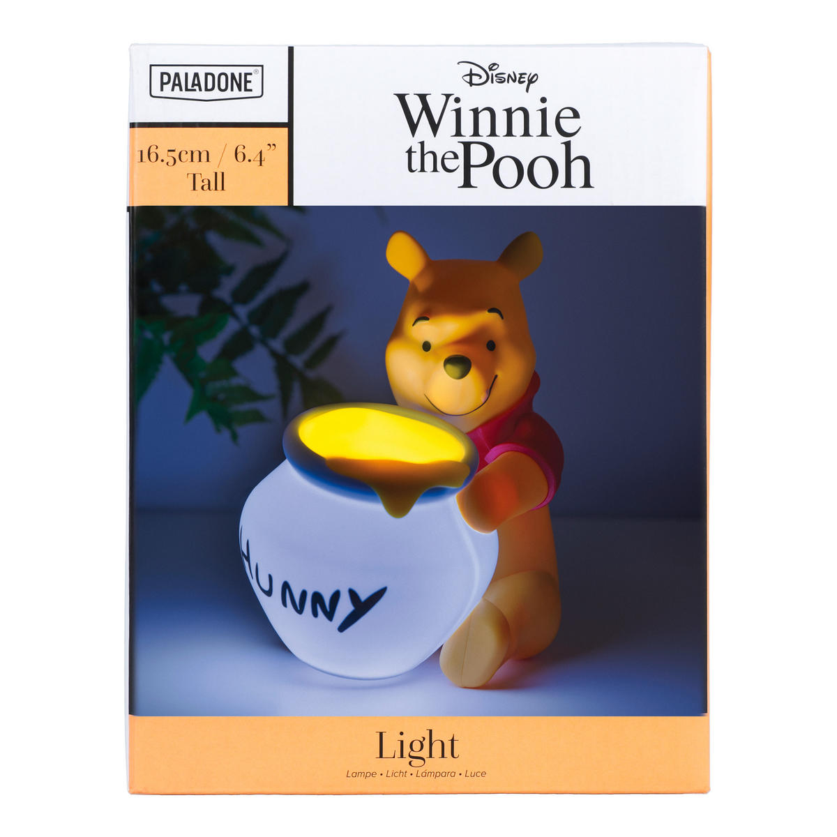 LED-DEKOLEUCHTE Winnie Pooh 10.8/14.7/16.5 cm   - Gelb/Rot, Basics, Kunststoff (10.8/14.7/16.5cm) - Disney