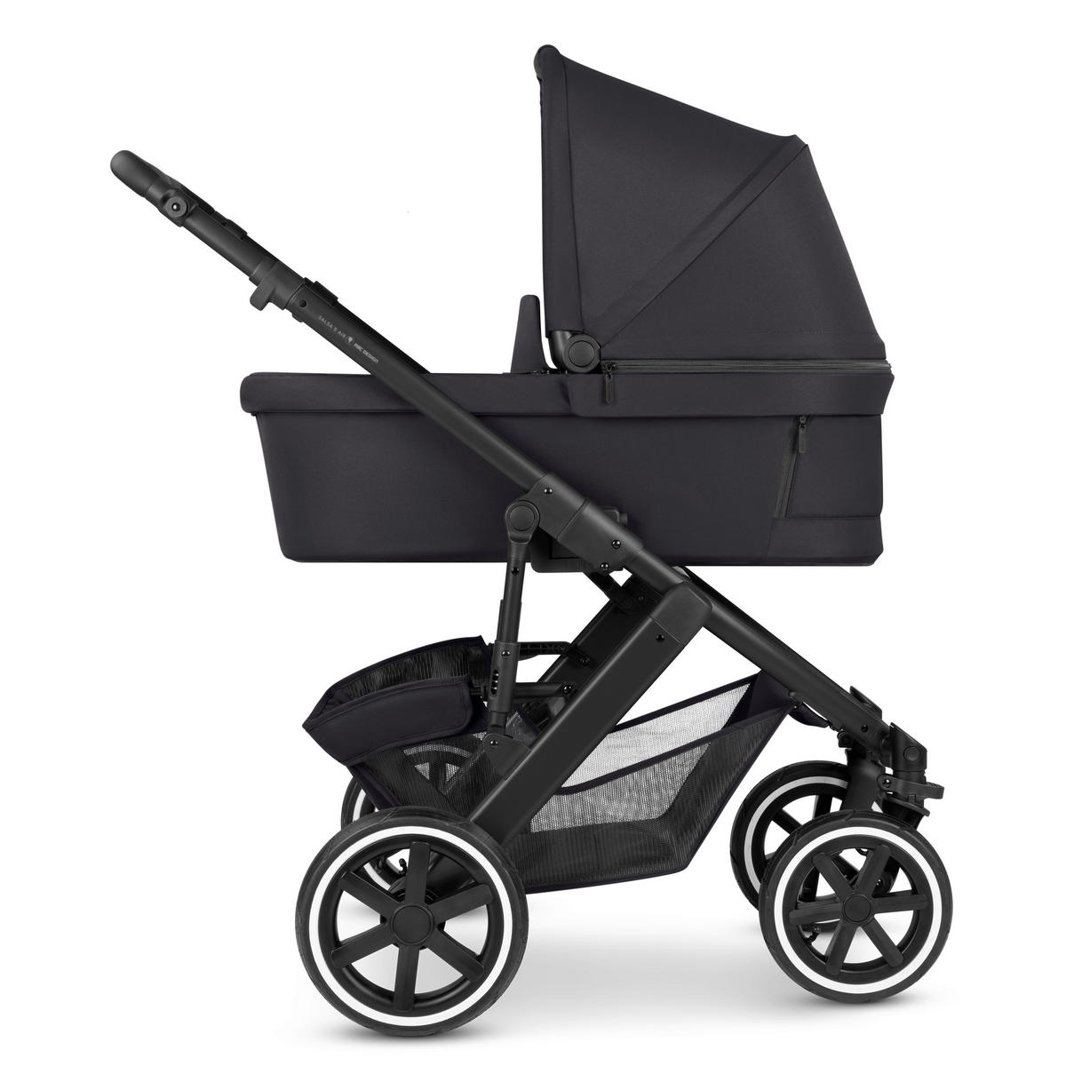 KINDERWAGENSET Salsa 5 Air 3in1 Set Calla  - Schwarz, Basics, Textil/Metall (63/118/95.5cm) - ABC Design