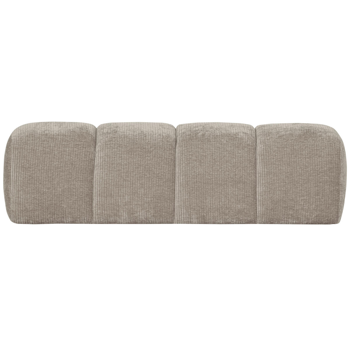 SITZBANK in Textil Sandfarben  - Sandfarben/Schwarz, MODERN, Kunststoff/Textil (164/49/45cm) - Livetastic