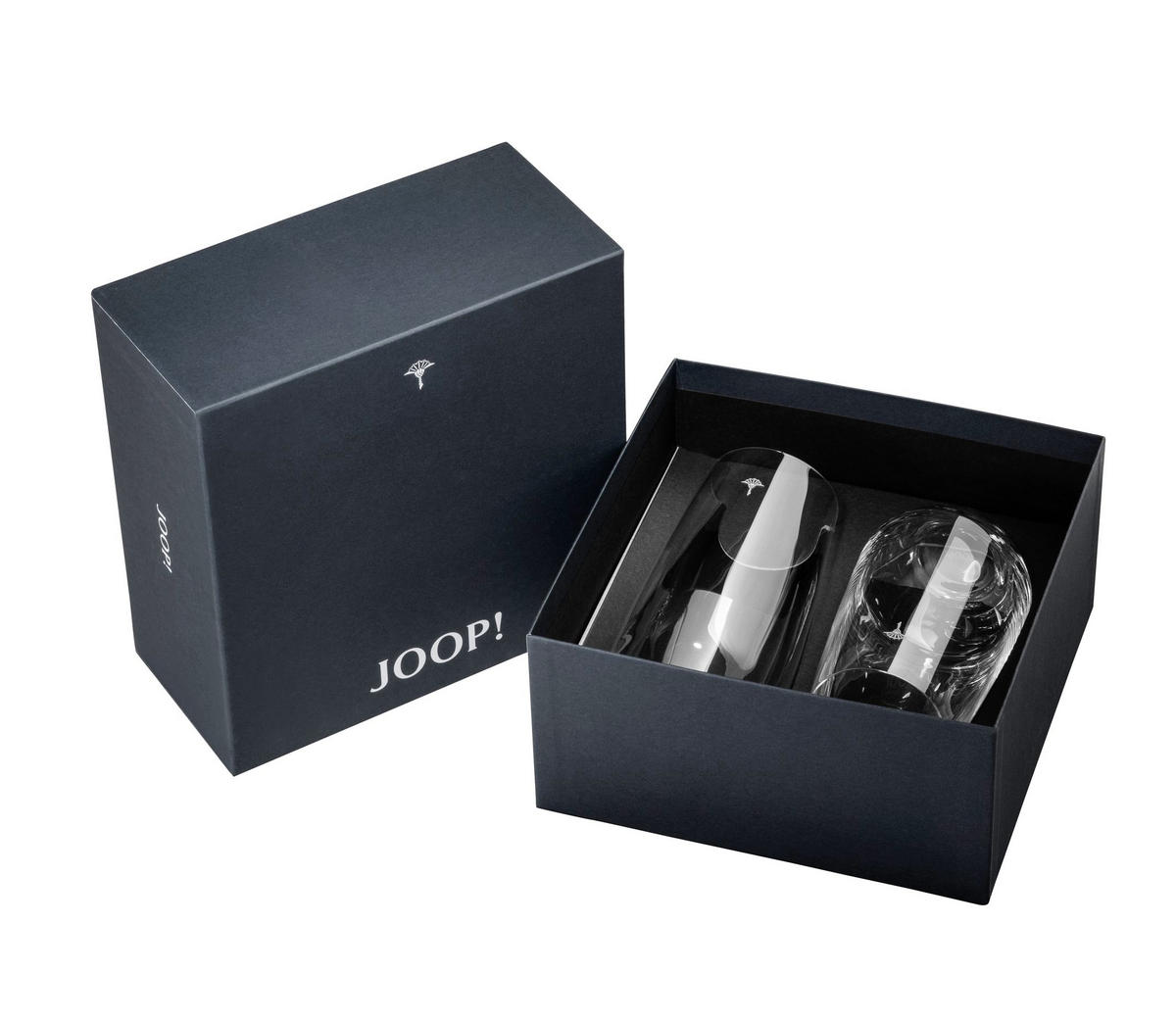 LONGDRINKGLAS 2-teilig  - Design, Glas (7,6/14,5cm) - Joop!