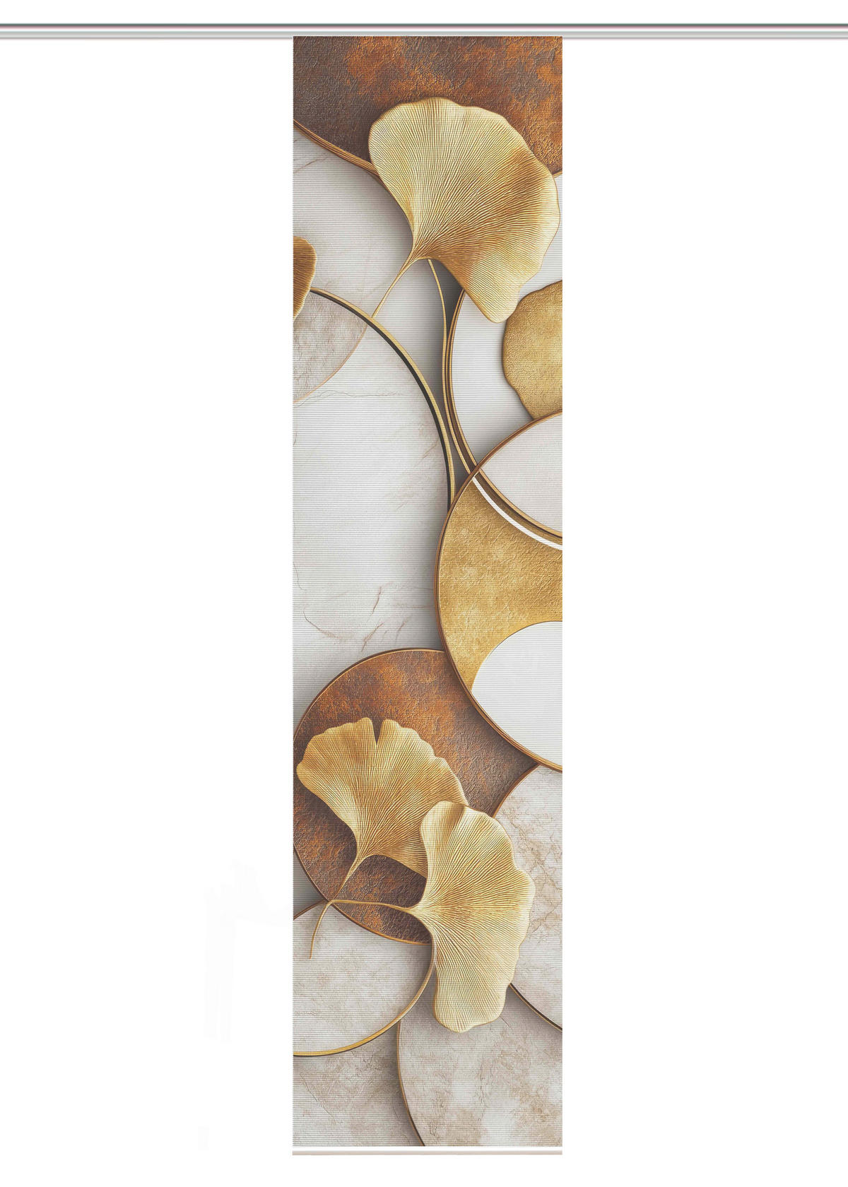 FLÄCHENVORHANG   blickdicht  60/245 cm   - Cognac/Goldfarben, Natur, Textil (60/245cm)