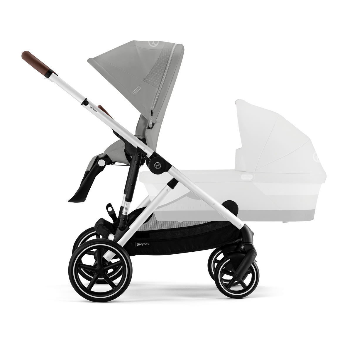 KINDERWAGEN Gazelle S  - Silberfarben/Grau, Basics, Kunststoff/Textil (106/65/110cm) - Cybex