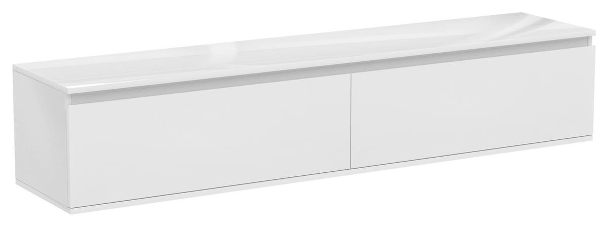LOWBOARD  in 180/30/33 cm  - Weiß Hochglanz, Trend, Holzwerkstoff (180/30/33cm) - Xora