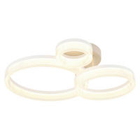 Plafonieră Cu Led     - alb/nisipiu, Basics, plastic/metal (51cm)