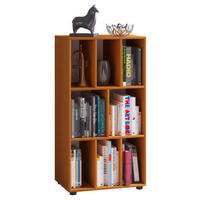 AKTENREGAL 60/114/40 cm  - Buchefarben/Schwarz, Modern, Holzwerkstoff/Kunststoff (60/114/40cm) - MID.YOU